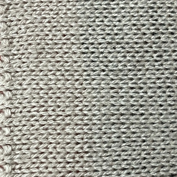 Just Polly Pink Distressed Strawberry Print Knit Sweater Women’s Long Sleeve M - Picture 9 of 9